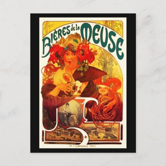 Briefkaart-Klassieke/ Art-Mucha 21 Briefkaart (Voorkant)