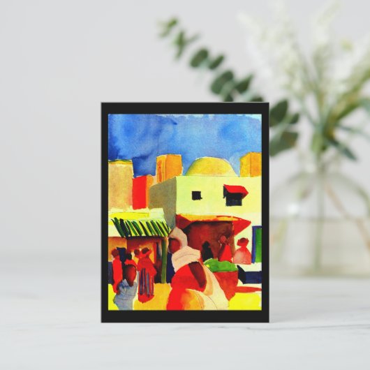 Briefkaart-Klassieke/-Augustus Macke 15 Briefkaart (Staand voorkant)