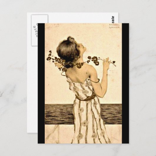 Briefkaart-Klassieke/-Raphael Kirchner 20 Briefkaart (Voorkant / Achterkant)