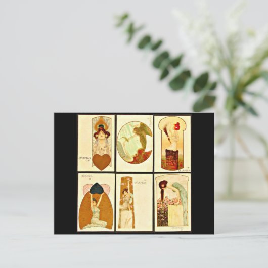 Briefkaart-Klassieke/-Raphael Kirchner 25 Briefkaart (Staand voorkant)