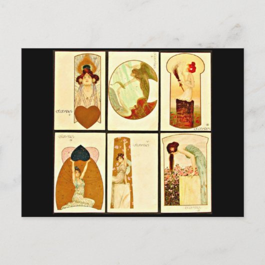 Briefkaart-Klassieke/-Raphael Kirchner 25 Briefkaart (Voorkant)