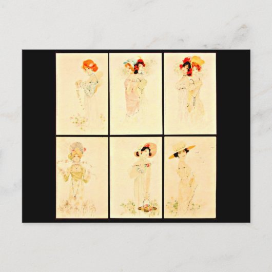 Briefkaart-Klassieke/-Raphael Kirchner 30 Briefkaart (Voorkant)