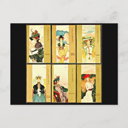 Briefkaart-Klassieke/-Raphael Kirchner 32 Briefkaart (Voorkant)