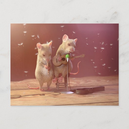 Briefkaart: "Kleine kunstenaars" Briefkaart (Voorkant)