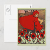  Briefkaart Kleine Rode Rood Rood Hood (Voorkant / Achterkant)