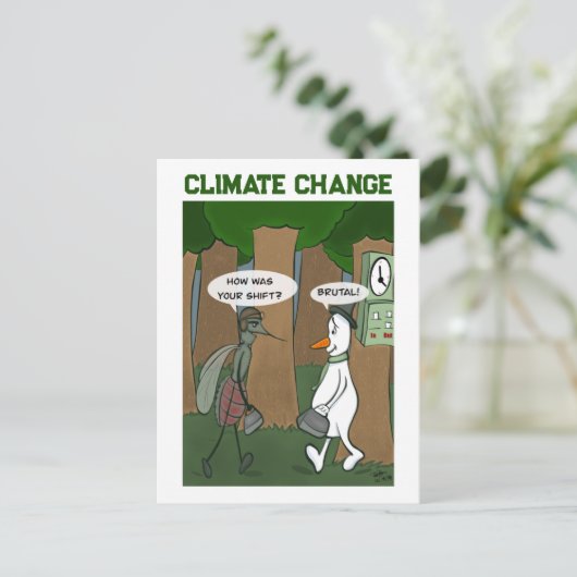 Briefkaart klimaatverandering (Staand voorkant)