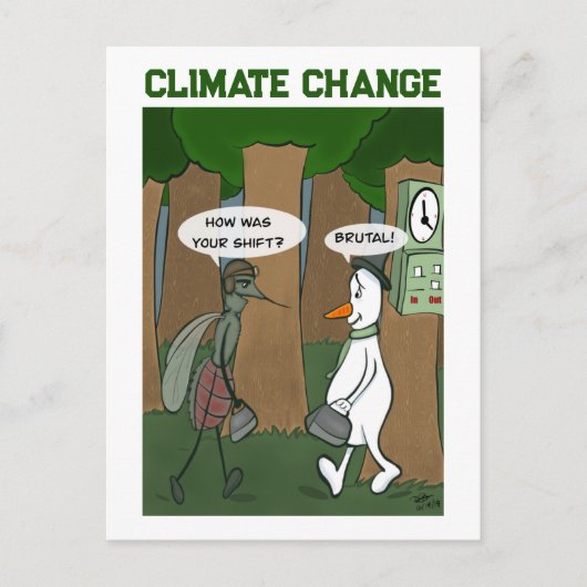 Briefkaart klimaatverandering (Voorkant)