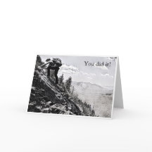 Briefkaart - Klimmen, je hebt het gedaan!