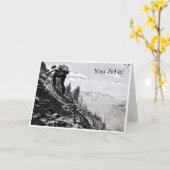 Briefkaart - Klimmen, je hebt het gedaan! (Gele Bloem)