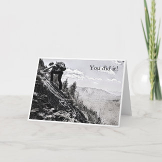 Briefkaart - Klimmen, je hebt het gedaan!