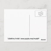 Briefkaart klimschildpad (Achterkant)