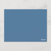 Briefkaart  Kloktabelnummer, blauw (Achterkant)