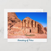 Briefkaart Klooster van Petra (Voorkant / Achterkant)