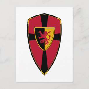 Briefkaart Knads Shield