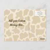 Briefkaart koe profiel (Achterkant)