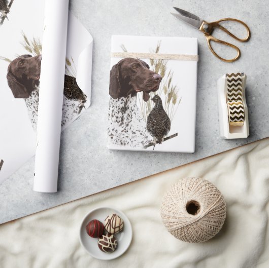 Briefkaart Koffie van het Duitse Shorthaired Point Cadeaupapier (Crafts)