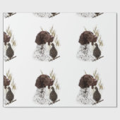 Briefkaart Koffie van het Duitse Shorthaired Point Cadeaupapier (Vlak)