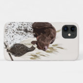 Briefkaart Koffie van het Duitse Shorthaired Point Case-Mate iPhone Case (Achterkant (horizontaal))