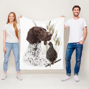 Briefkaart Koffie van het Duitse Shorthaired Point Fleece Deken