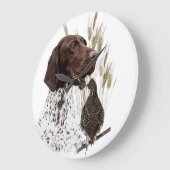 Briefkaart Koffie van het Duitse Shorthaired Point Grote Klok (Hoek)