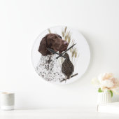 Briefkaart Koffie van het Duitse Shorthaired Point Grote Klok (Huis)