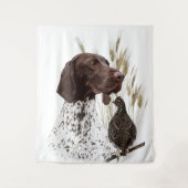 Briefkaart Koffie van het Duitse Shorthaired Point Wandkleed (Voorkant)