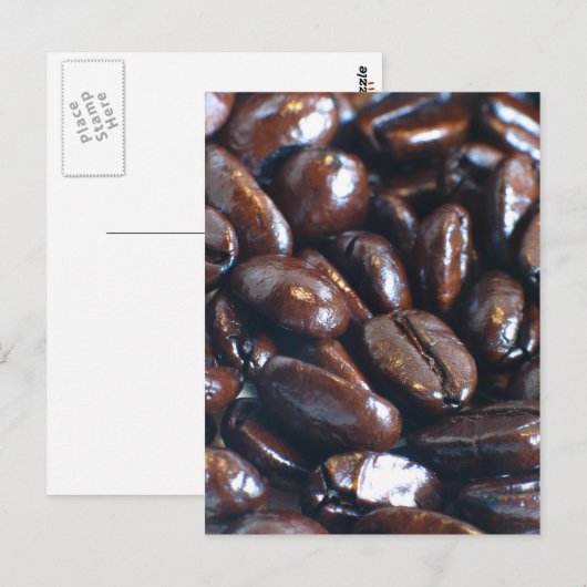 Briefkaart Koffiebonen (Voorkant / Achterkant)