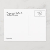 Briefkaart  koffiekoffie Klatsch Invite (Achterkant)