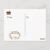 Briefkaart Koffiewinkel Hot Chocolate Marshmallows (Achterkant)