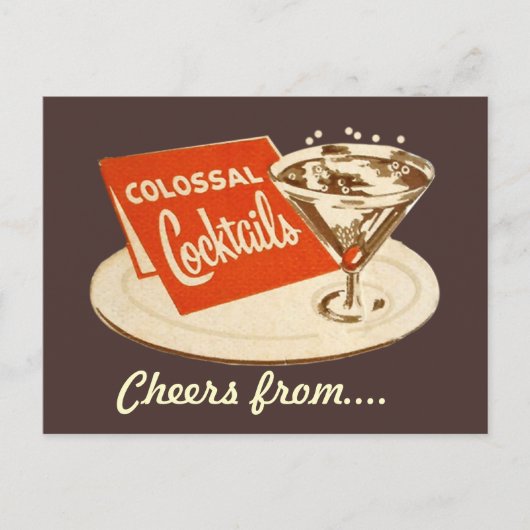  Briefkaart - kolossale cocktails (Voorkant)