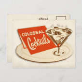  Briefkaart - kolossale cocktails (Voorkant / Achterkant)