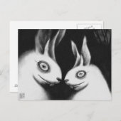 briefkaart "Konijnen" (Voorkant / Achterkant)