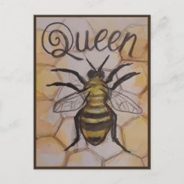 Briefkaart koningin Bee