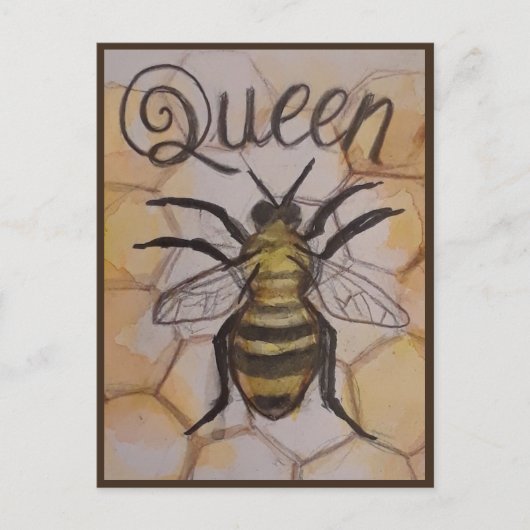 Briefkaart koningin Bee (Voorkant)