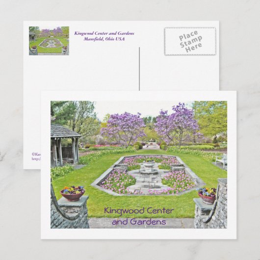 briefkaart/KONINKRIJK CENTRUM EN GARDENEN Briefkaart (Voorkant / Achterkant)