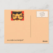 Briefkaart kool kat (Achterkant)