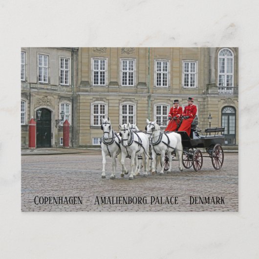 Briefkaart Kopenhagen/Amalienborg Palace! (Voorkant)