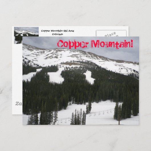 Briefkaart Koperberg Ski Area (Voorkant / Achterkant)