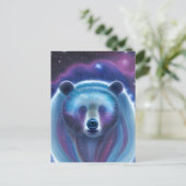 Briefkaart kosmisch Beer (Staand voorkant)