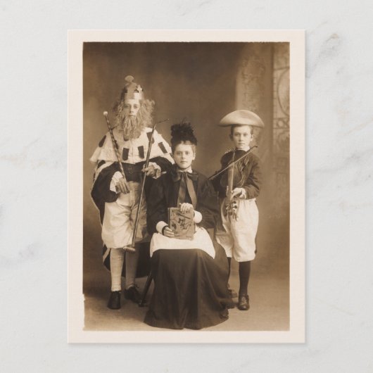 Briefkaart  kostumepartij (Voorkant)