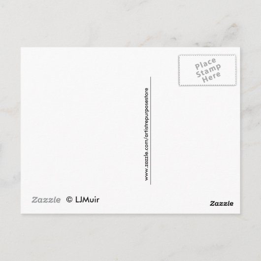 Briefkaart - kralen en koperketen (Achterkant)