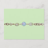 Briefkaart - kralen en koperketen (Voorkant)