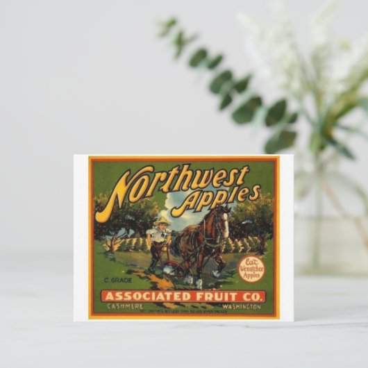 Briefkaart  Kratellabel (Staand voorkant)