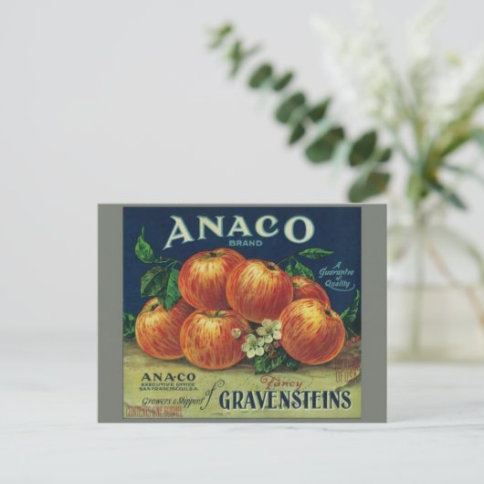 Briefkaart  Kratellabel (Staand voorkant)