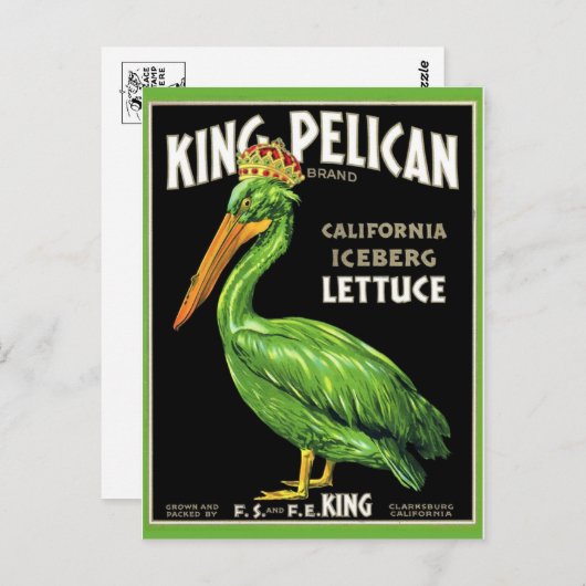 Briefkaart  Kratellabel (Voorkant / Achterkant)