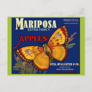 Briefkaart  Kratellabel