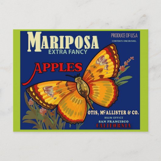 Briefkaart  Kratellabel (Voorkant)