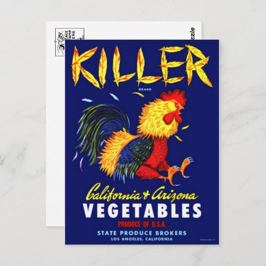 Briefkaart  Kratellabel (Voorkant / Achterkant)