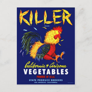 Briefkaart  Kratellabel