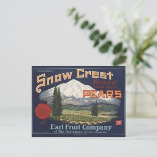 Briefkaart  Kratellabel (Staand voorkant)